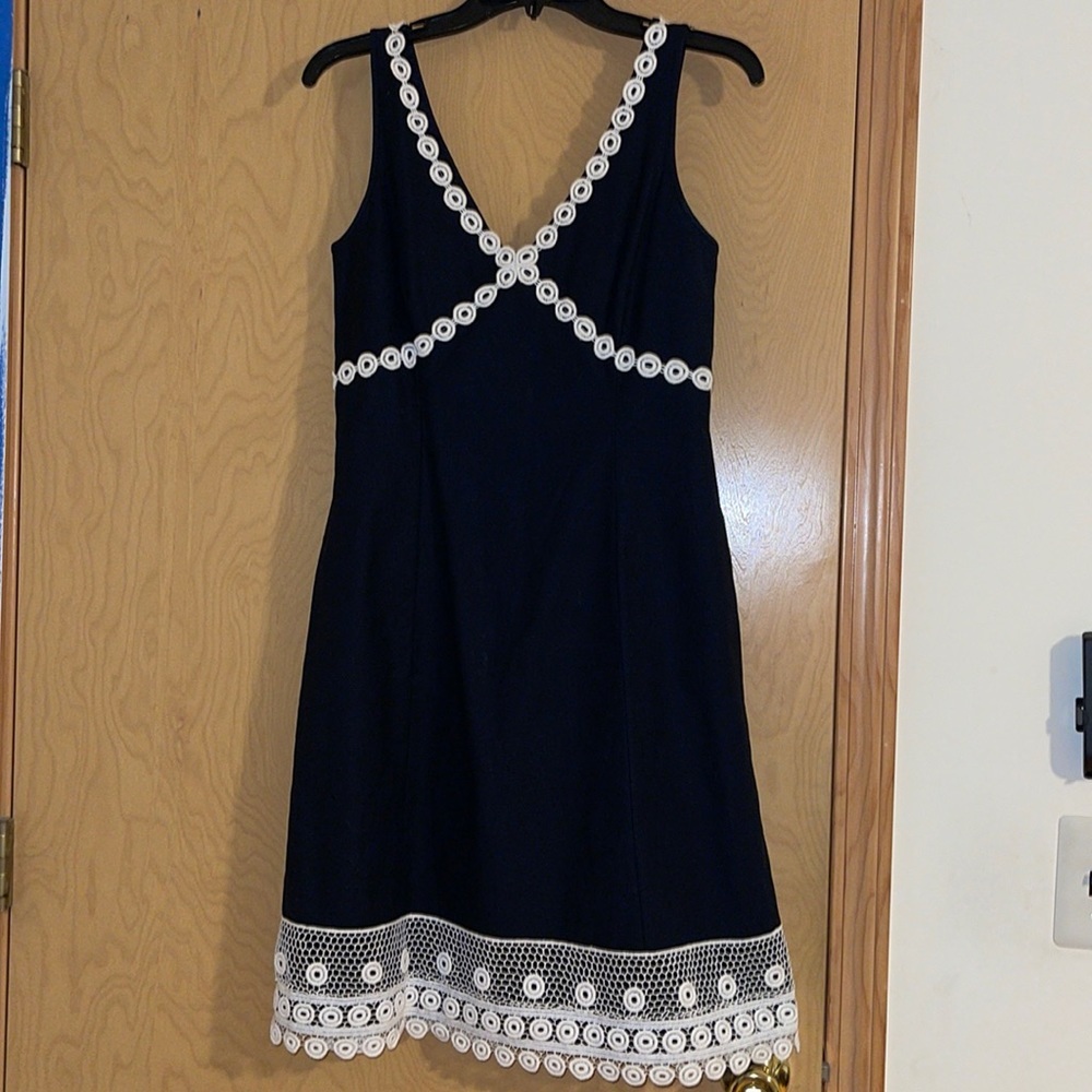 J. Crew Women's Dress Eyelet Lace Crochet Trim Size 6